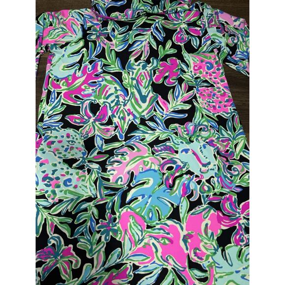 Lilly Pulitzer Lilshield UPF 50 Chillylilly Lets Go Wild Medium Dress W/ Pockets - Picture 2 of 11
